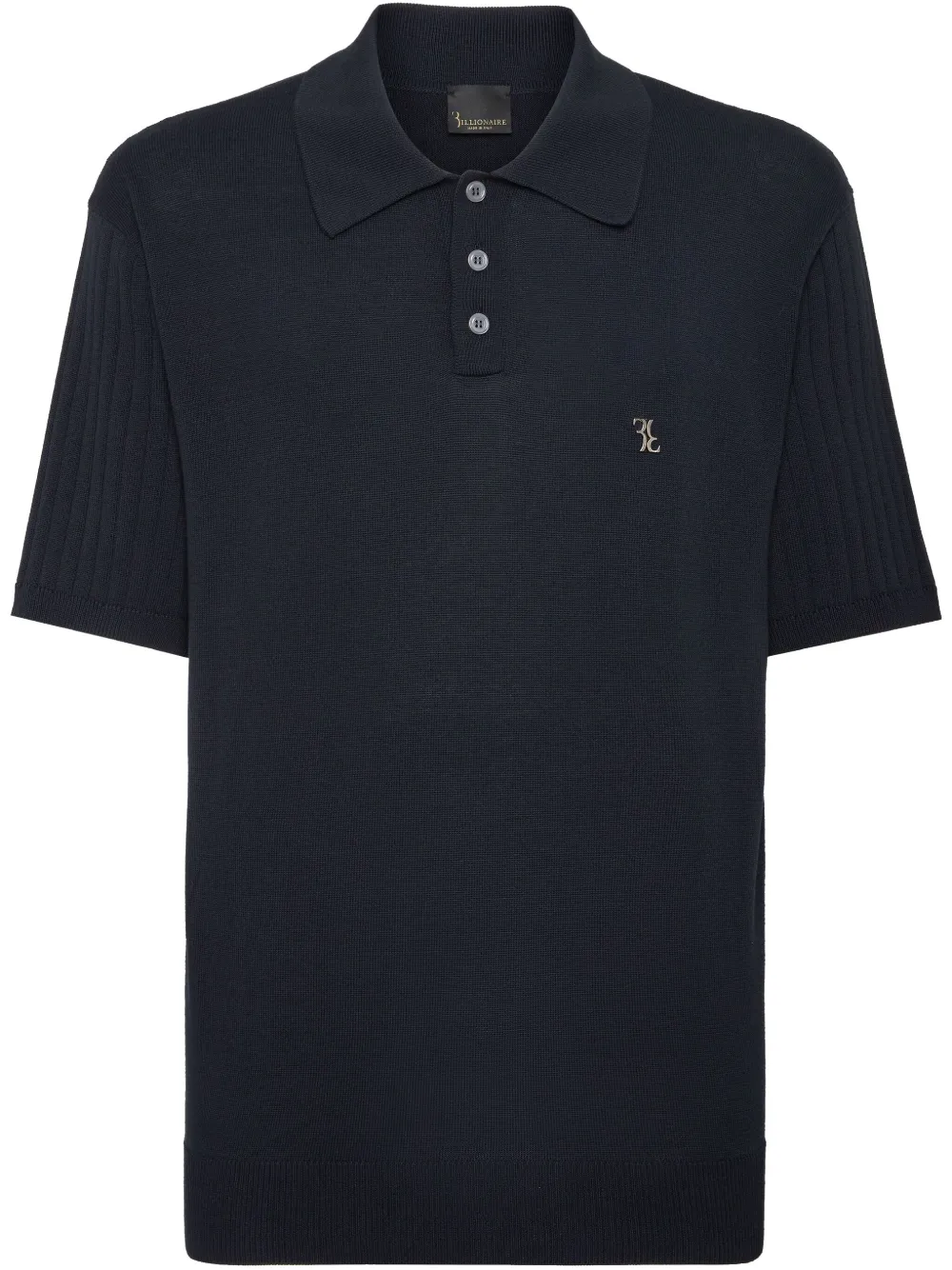 knitted polo shirt