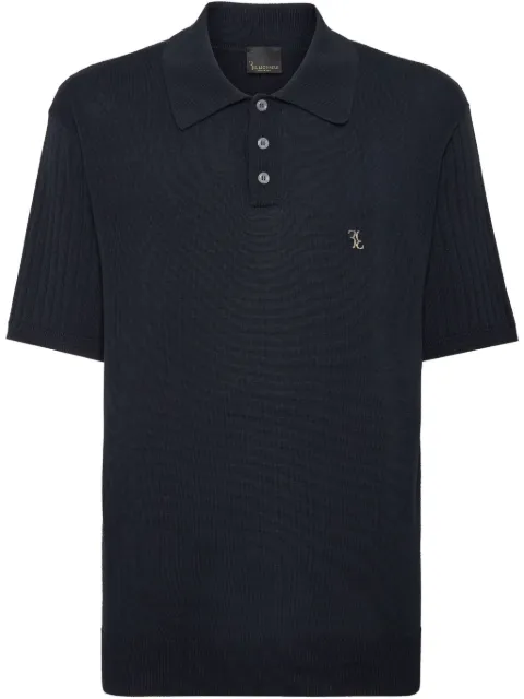 Billionaire knitted polo shirt