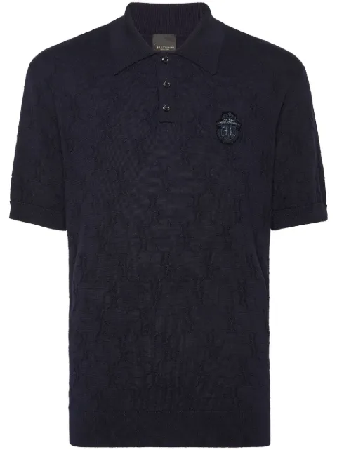 Billionaire Crest-appliqué polo shirt