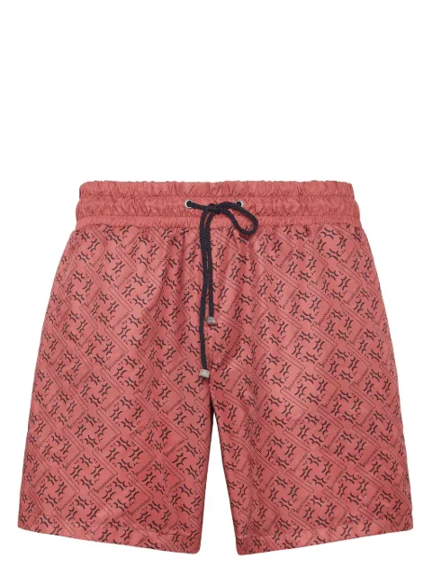 Billionaire shorts de playa con monograma estampado