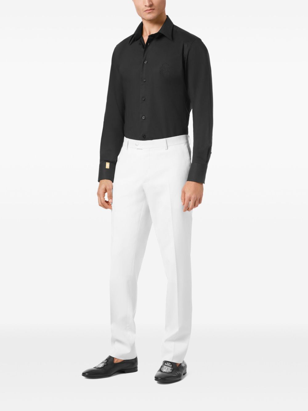 Billionaire tailored trousers - White