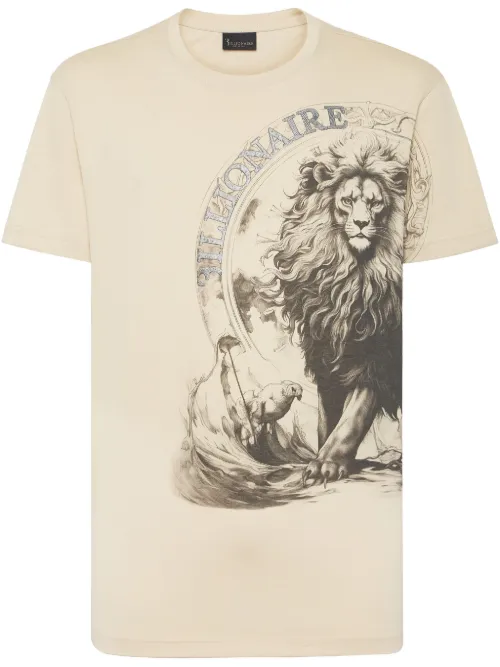 T-shirt à imprimé Lion - Billionaire - Modalova