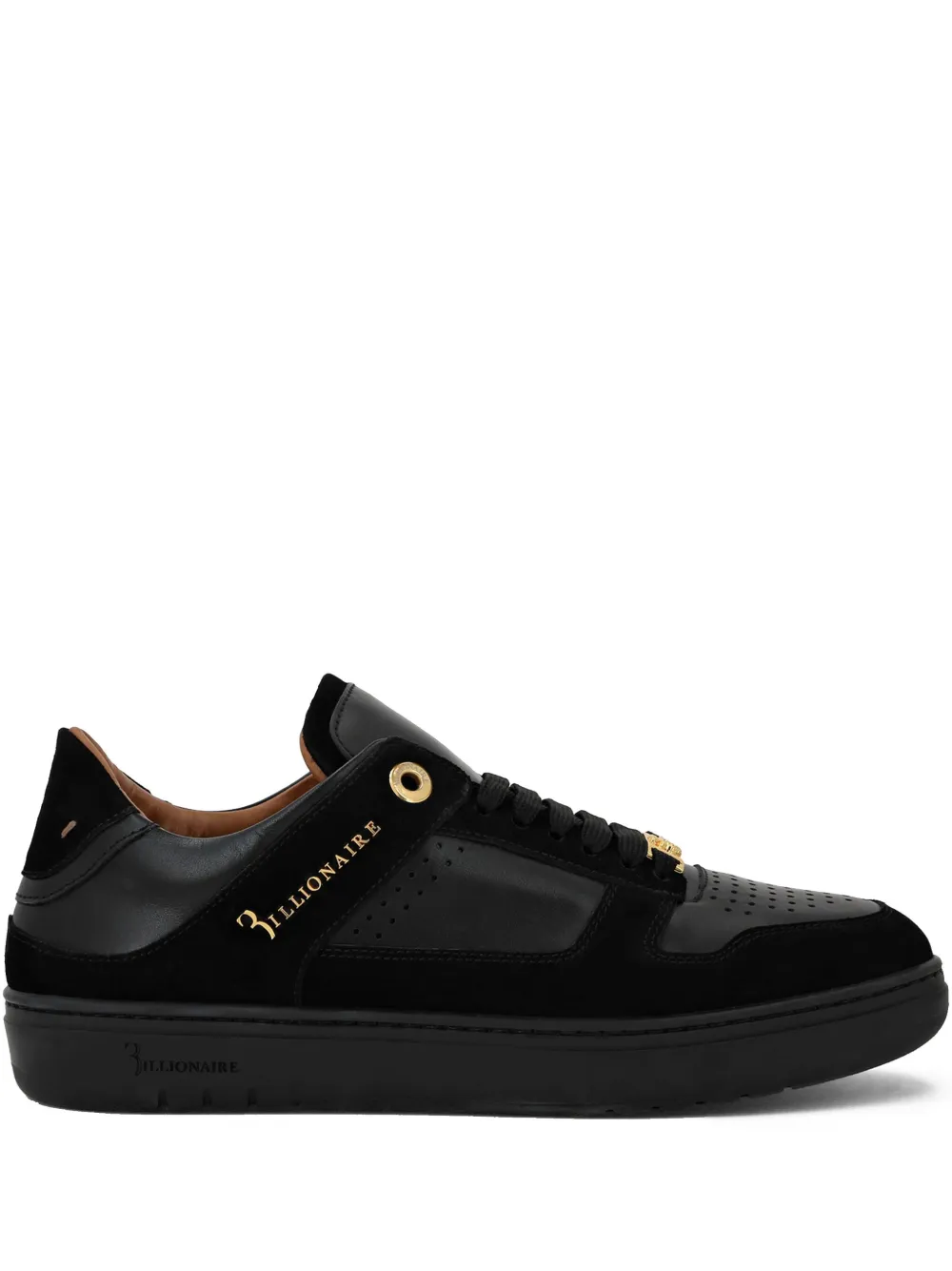 Billionaire suede low-top sneakers Black