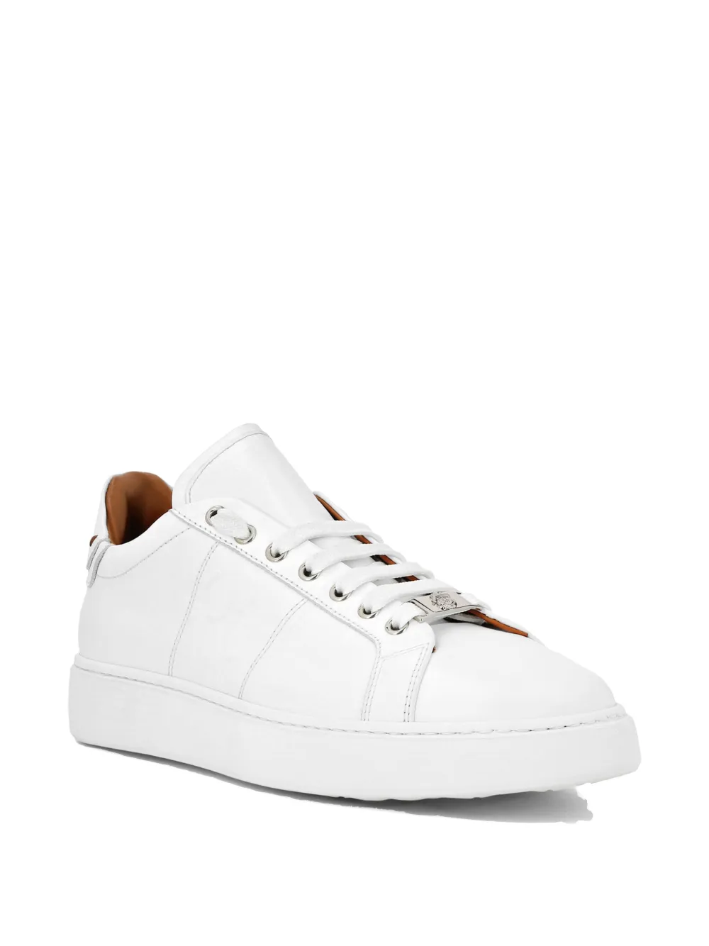 Billionaire nappa low-top sneakers - Wit