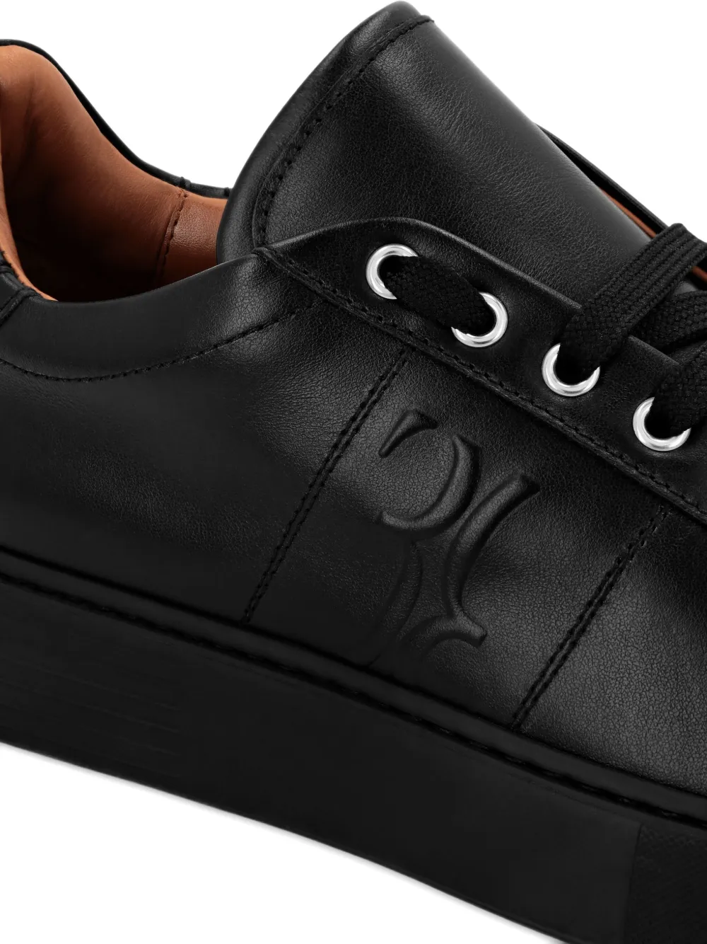 Billionaire Nappa low-top sneakers Zwart