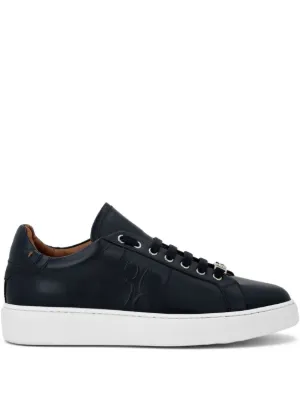 Billionaire Tênis Cano Baixo De Couro | Azul | FARFETCH BR