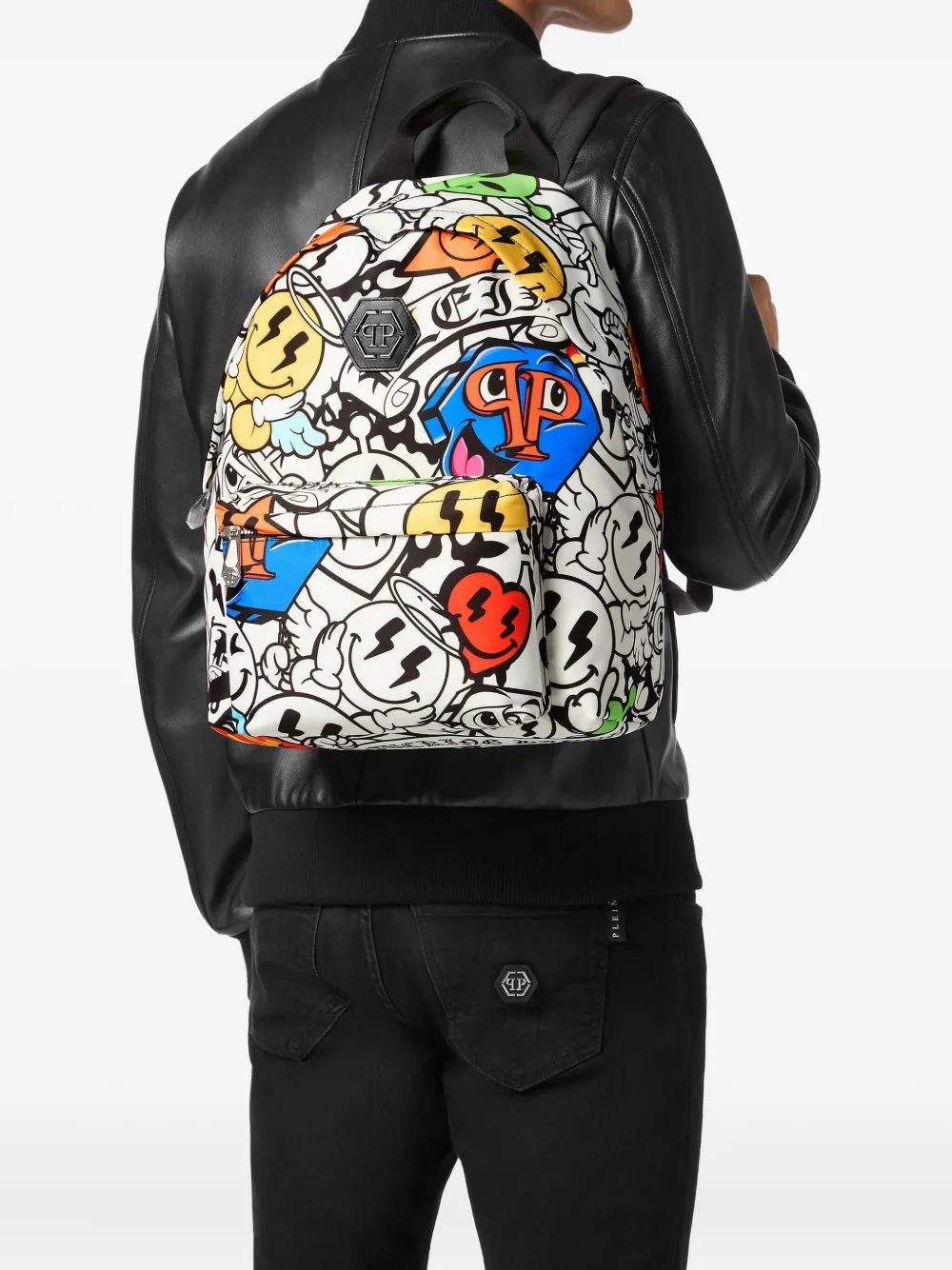 Philipp Plein Smile-print backpack | Image 2