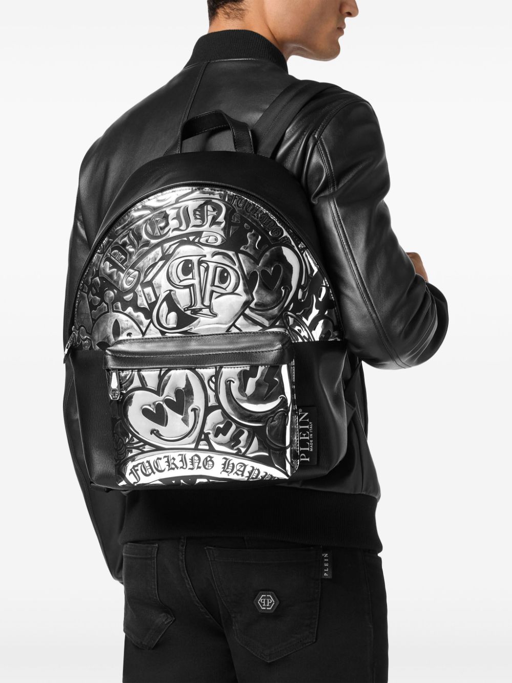 Philipp Plein Smile rugzak - Zwart