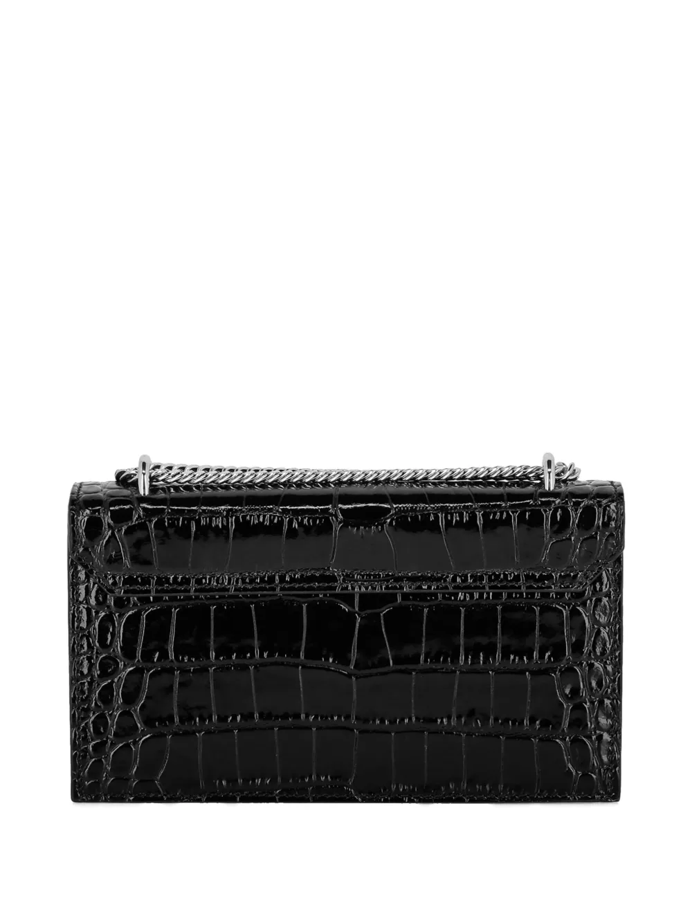 Philipp Plein Croco Printed mini bag - Zwart