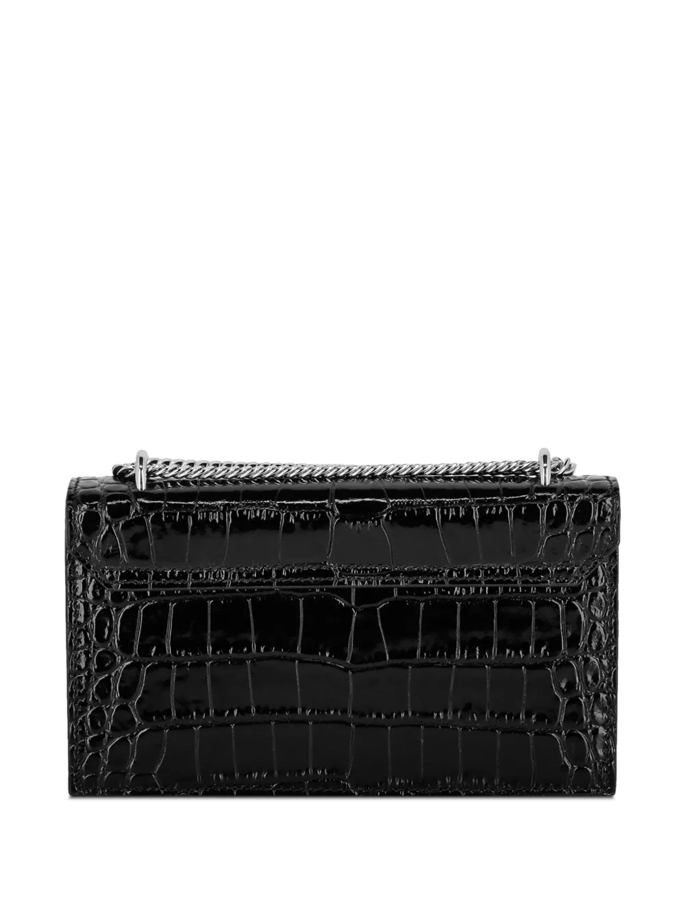 Philipp Plein Croco Printed mini bag - Zwart