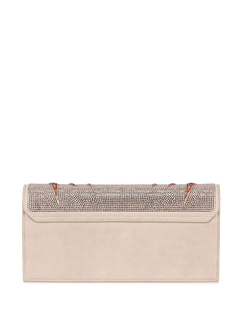 Philipp Plein Clutch verfraaid met stras - Beige