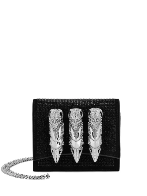 Philipp Plein bolsa de mano con detalle de strass