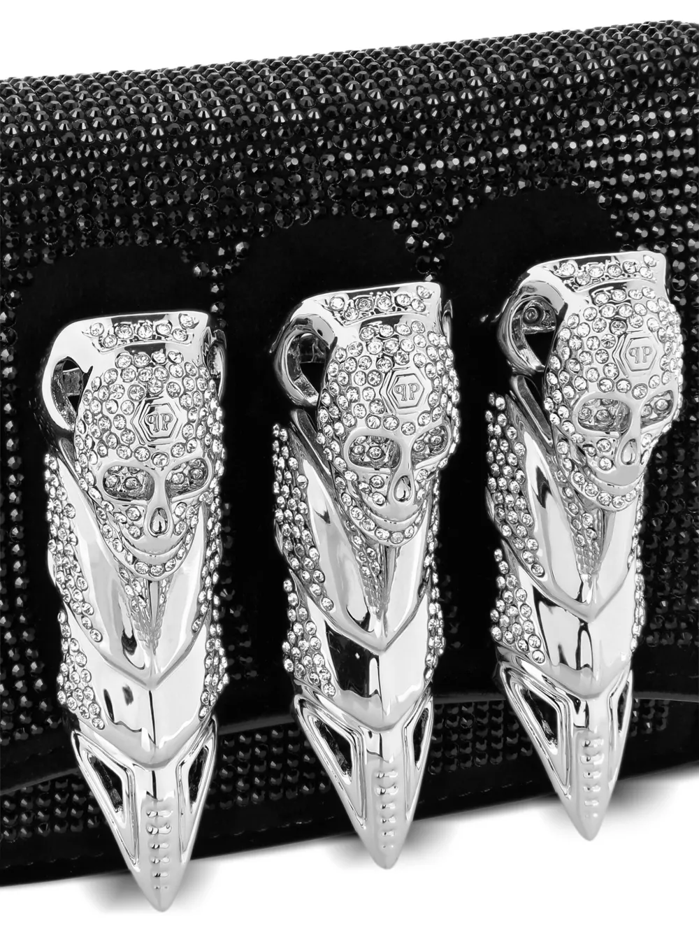 PHILIPP PLEIN RHINESTONE-EMBELLISHED CLUTCH BAG