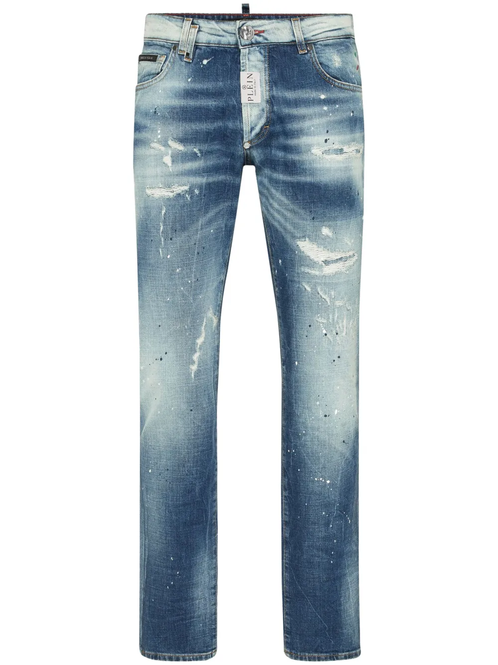 Philipp Plein Paisley Bandana jeans | Blue | Image 1