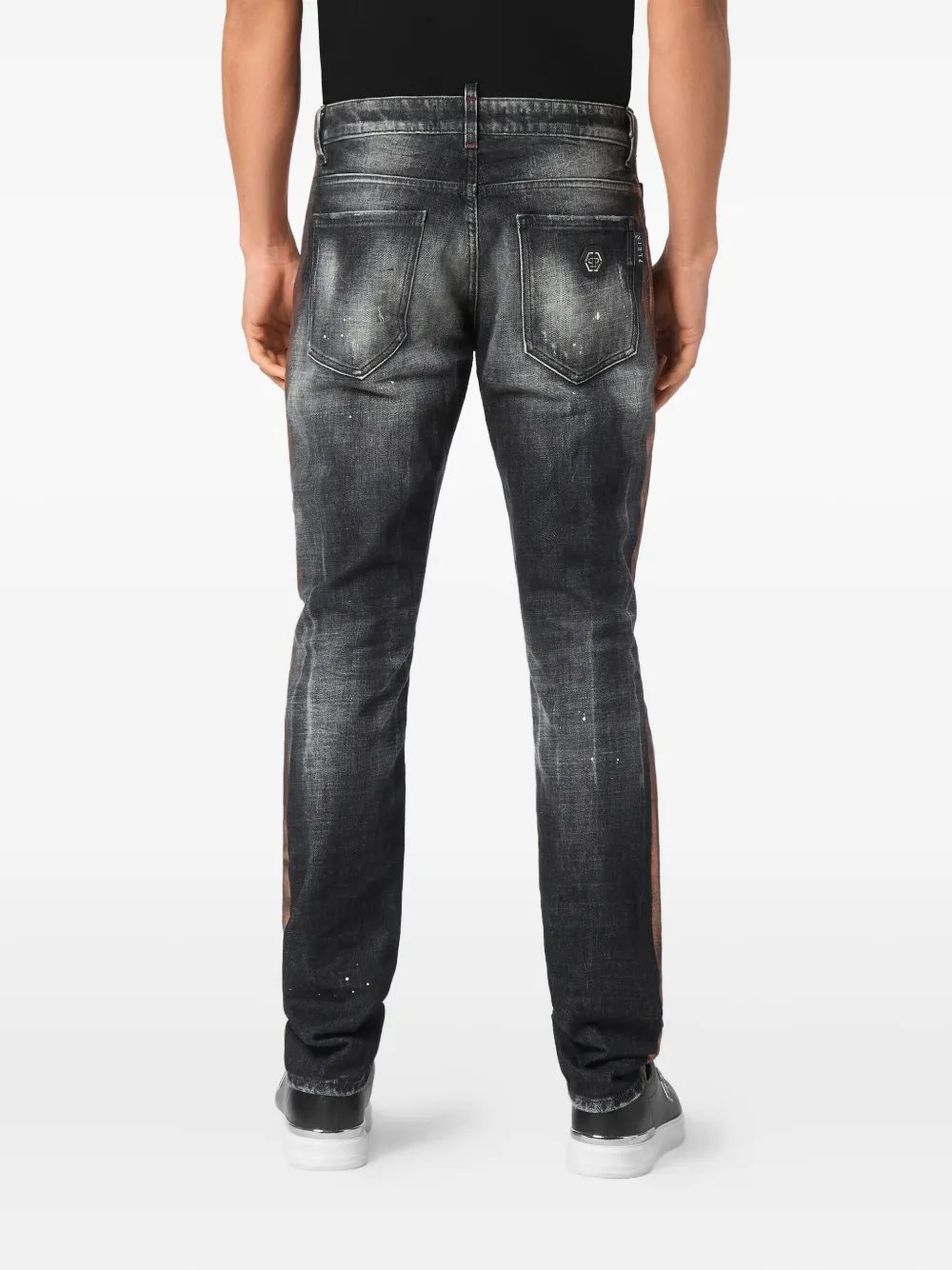 Philipp Plein distressed jeans Grijs