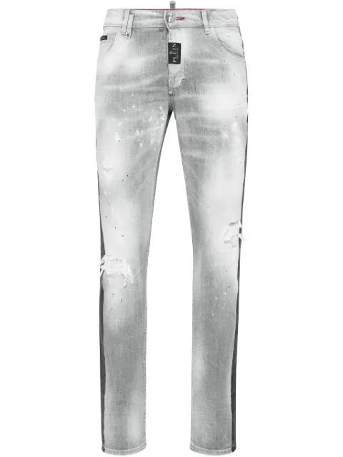 Philipp Plein Paisley Bandana super-straight jeans
