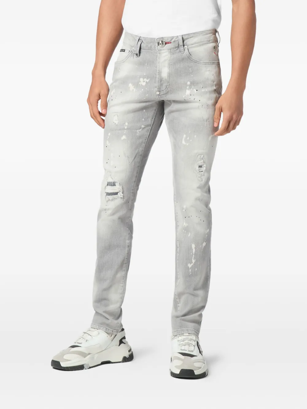 Philipp Plein Cars Racing jeans - Grijs