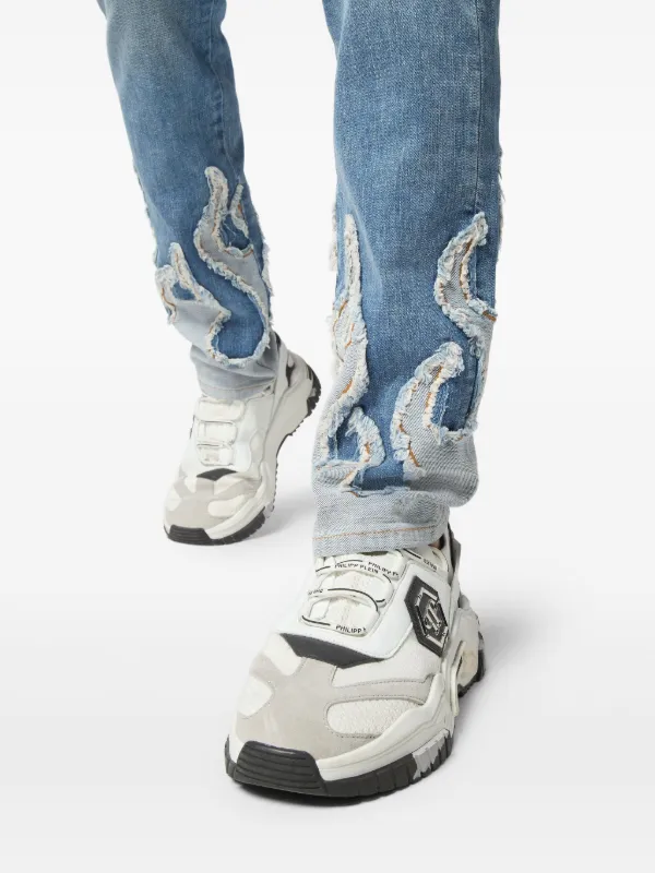 Philipp Plein アップリケ ジーンズ | ブルー | FARFETCH JP Philipp Plein アップリケ ジーンズ | ブルー | FARFETCH JP