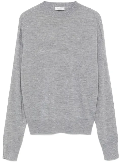 Peserico metallic-threading sweater