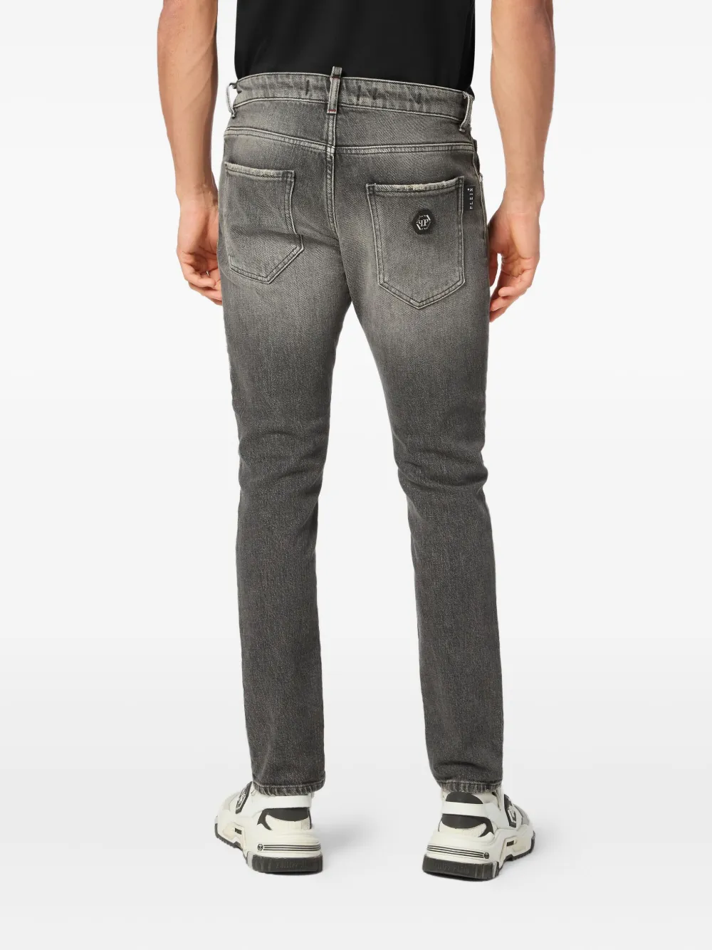 Philipp Plein distressed skinny jeans Grijs