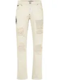 Philipp Plein logo-patch jeans - Neutrals