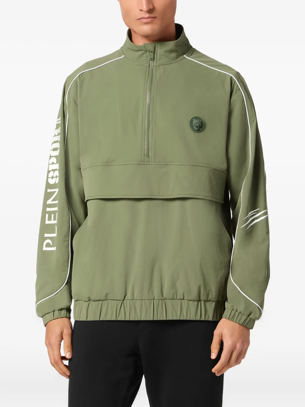 Plein Sport Sweater met logoprint Groen
