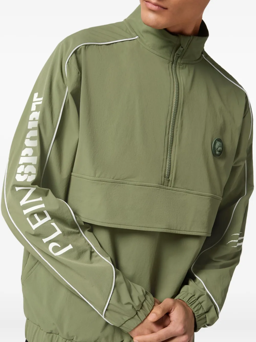 Plein Sport Sweater met logoprint Groen