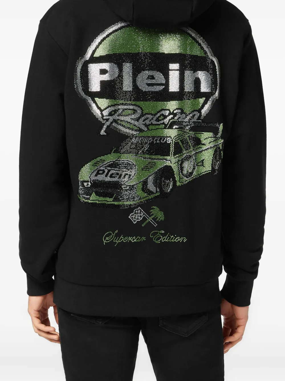 Philipp Plein Cars Racing hoodie Zwart