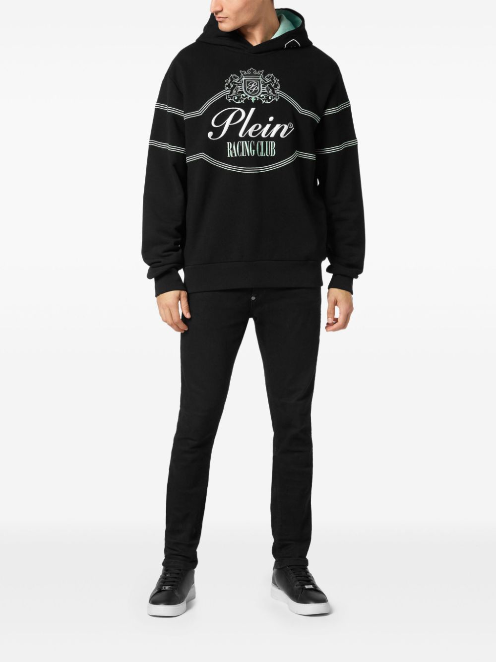 Philipp Plein Racing Club hoodie - Zwart