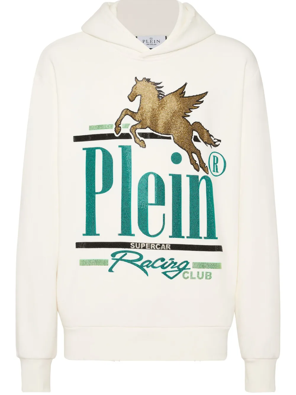 Philipp Plein Racing Club hoodie Beige
