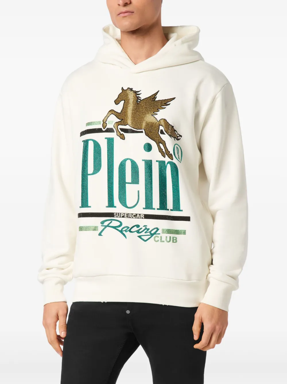 Philipp Plein Racing Club hoodie Beige