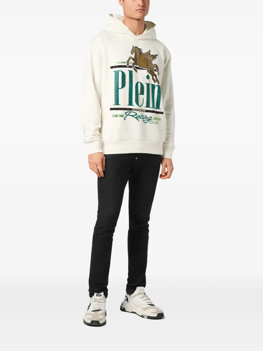 Philipp Plein Racing Club hoodie - Beige