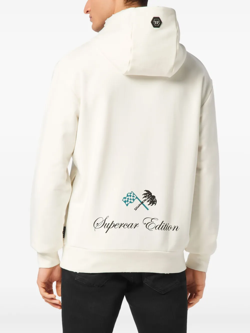 Philipp Plein Racing Club hoodie Beige