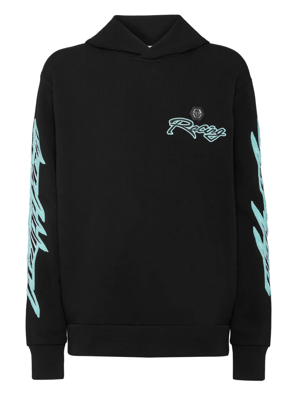 Philipp Plein Racing Club hoodie Zwart