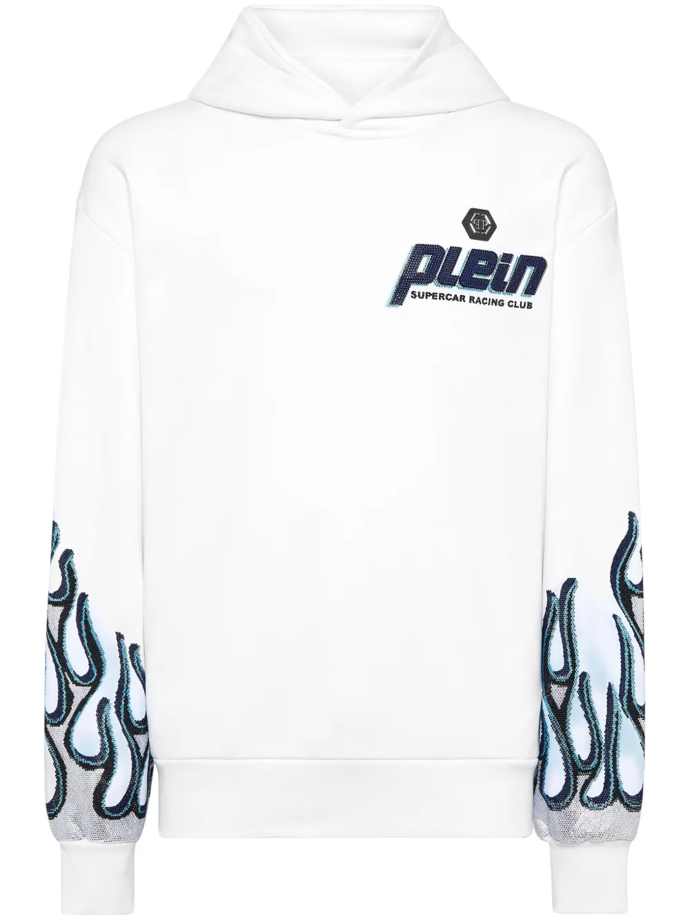 Philipp Plein hoodie Flame Racing | blanco | Image 1