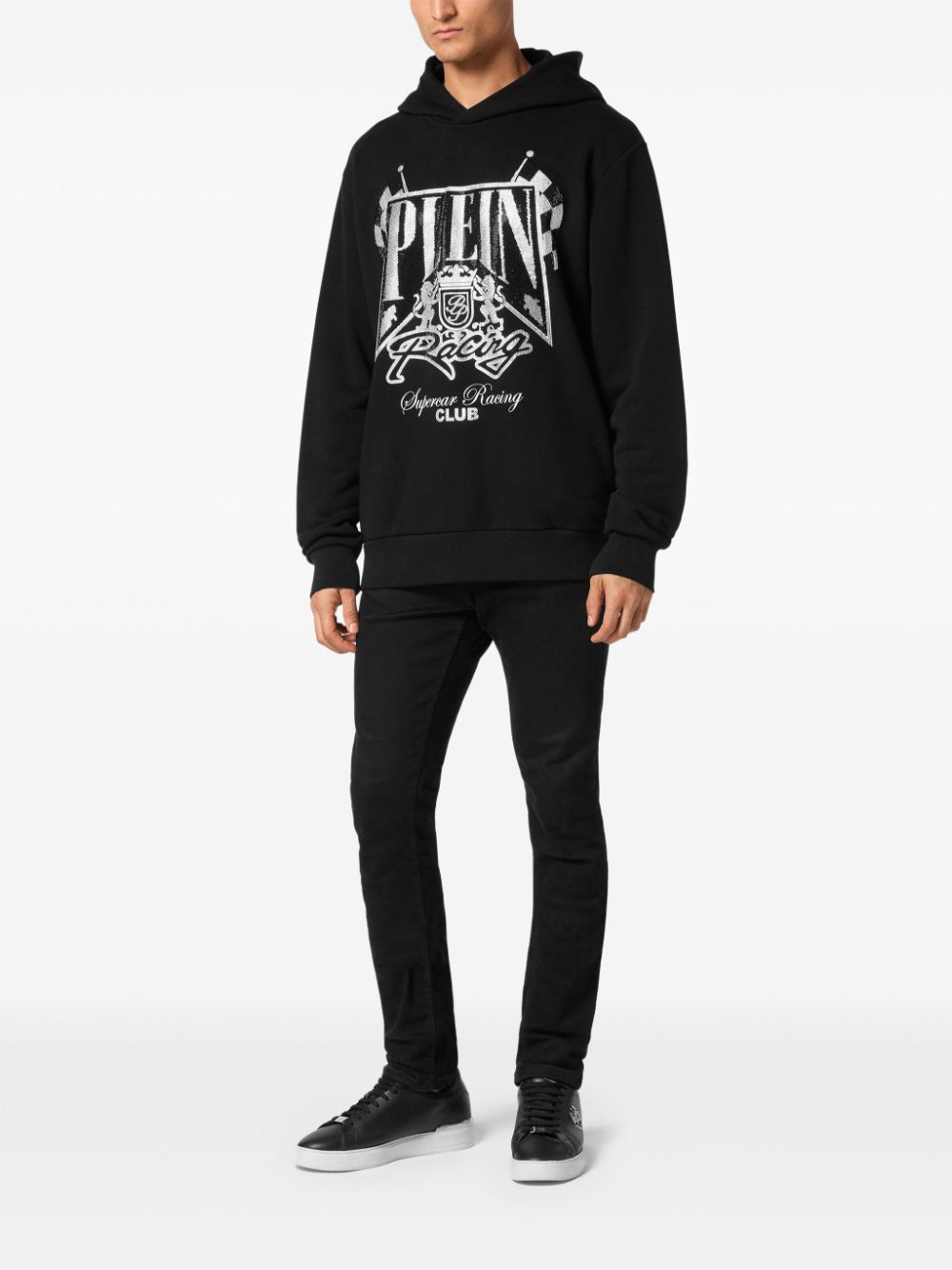 Philipp Plein Racing Club hoodie - Zwart