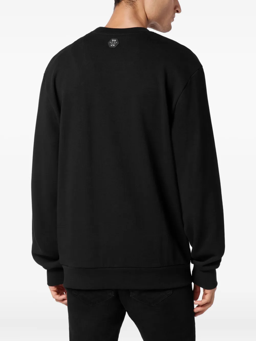 Philipp Plein Stones Smile sweater met bloemenprint Zwart
