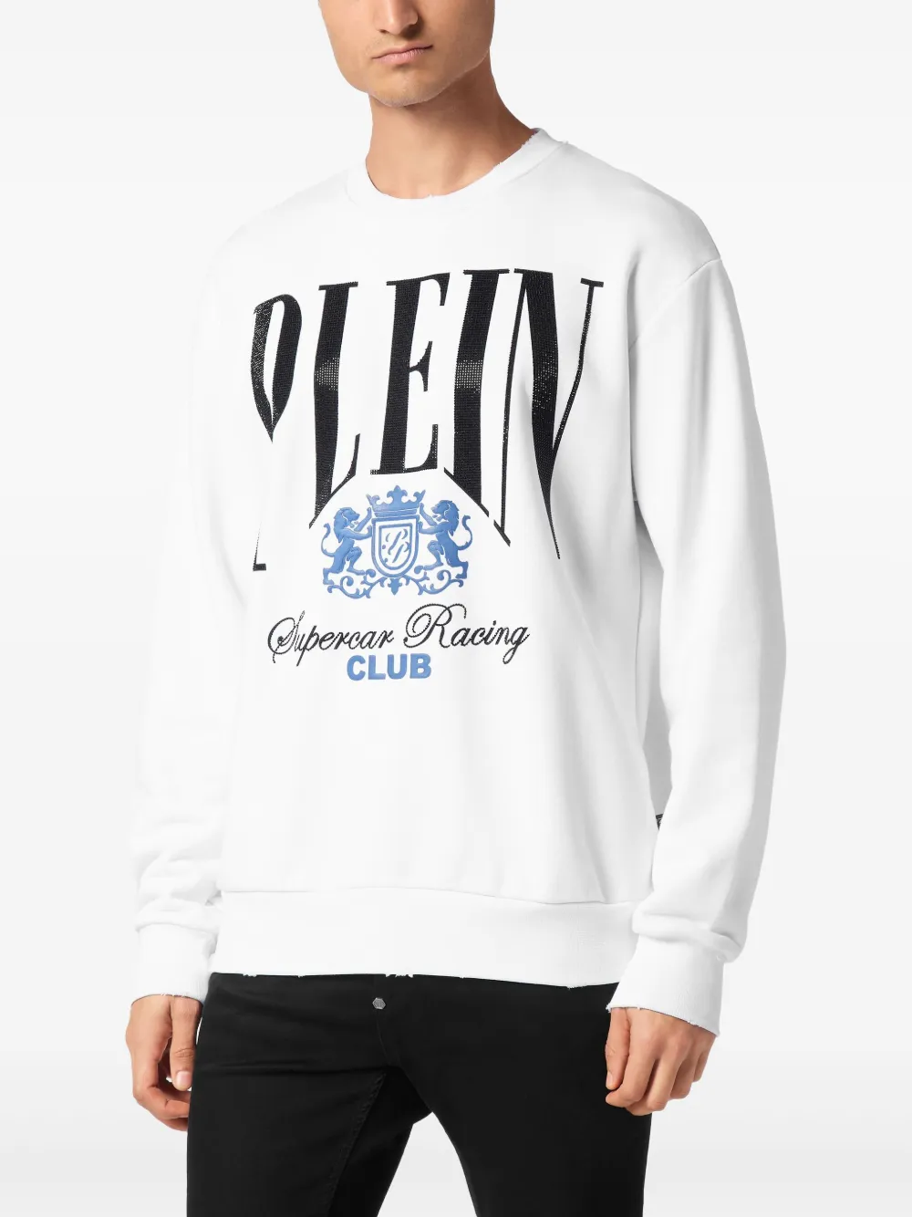 Philipp Plein Racing Club sweater Wit