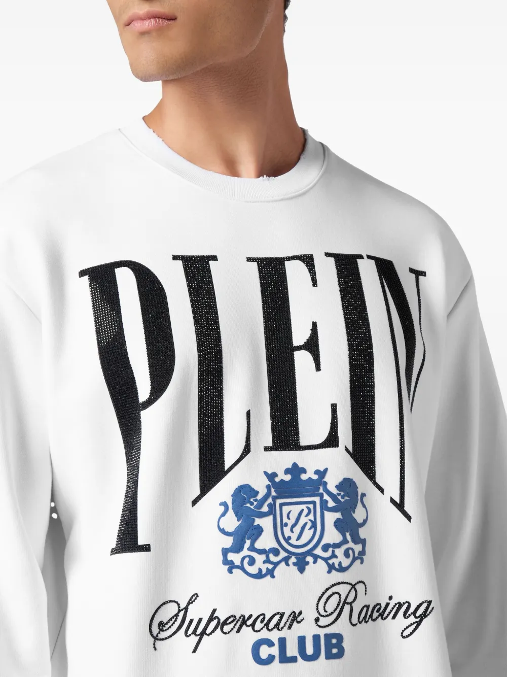 Philipp Plein Racing Club sweater Wit
