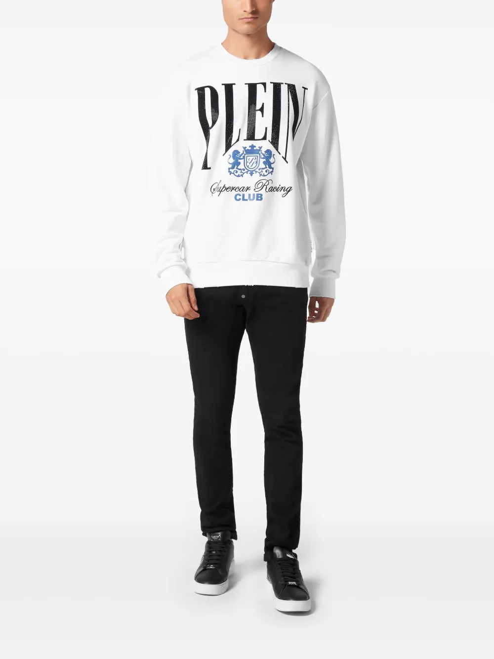 Philipp Plein Racing Club sweater - Wit