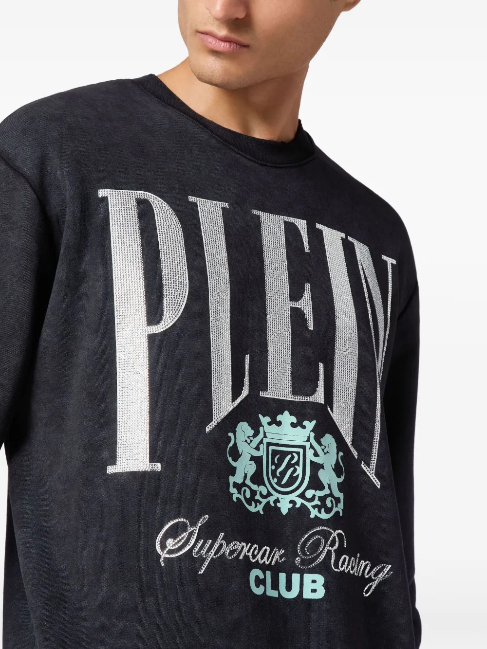 Philipp Plein Racing Club sweater Zwart