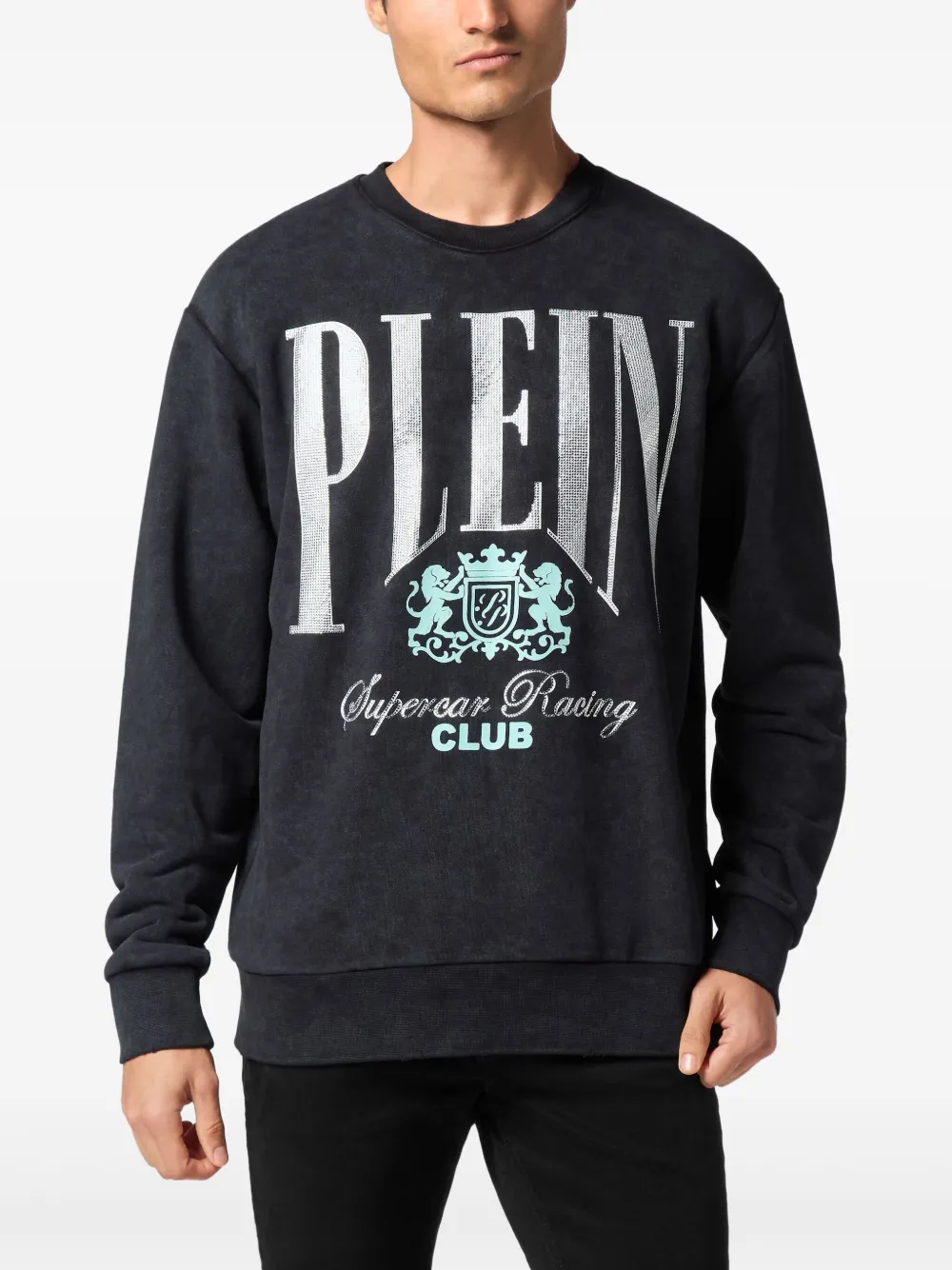 Philipp Plein Racing Club sweater - Zwart