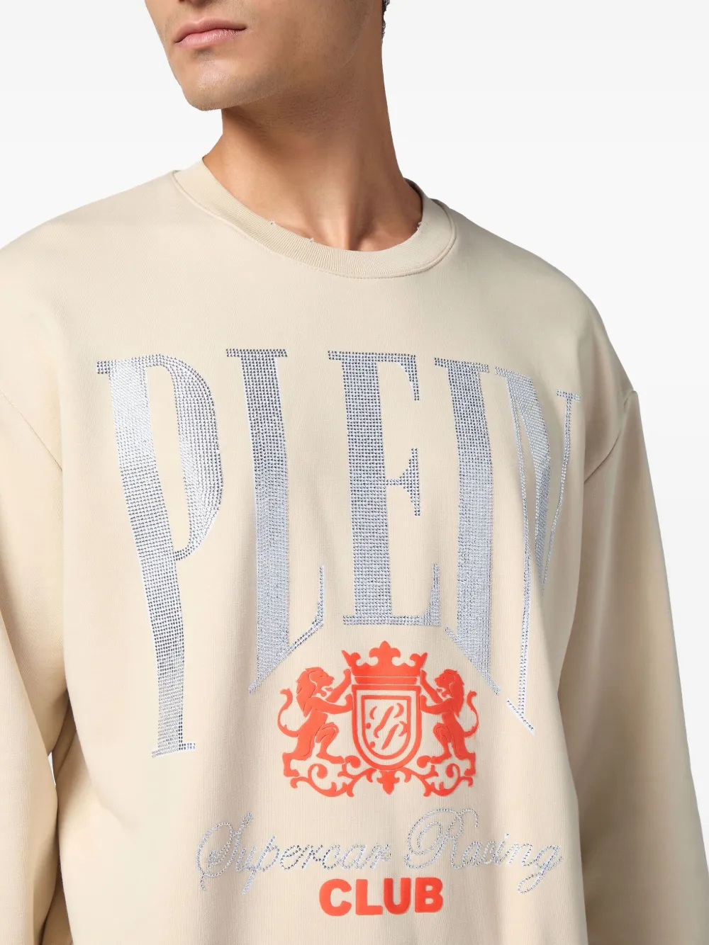 Philipp Plein Racing Club sweater Beige