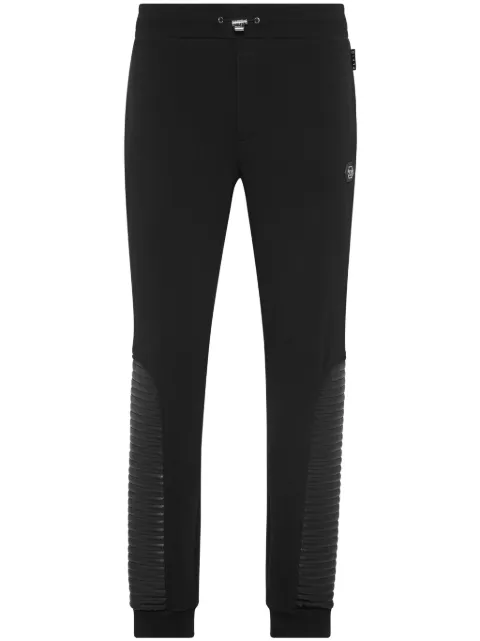 Philipp Plein leather-inserts track pants