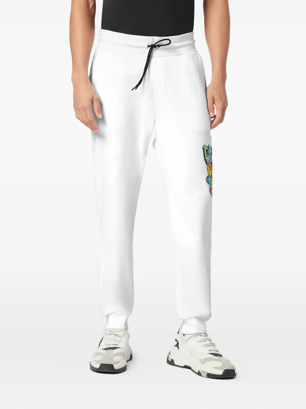 Philipp Plein Stone Smile print track pants Wit