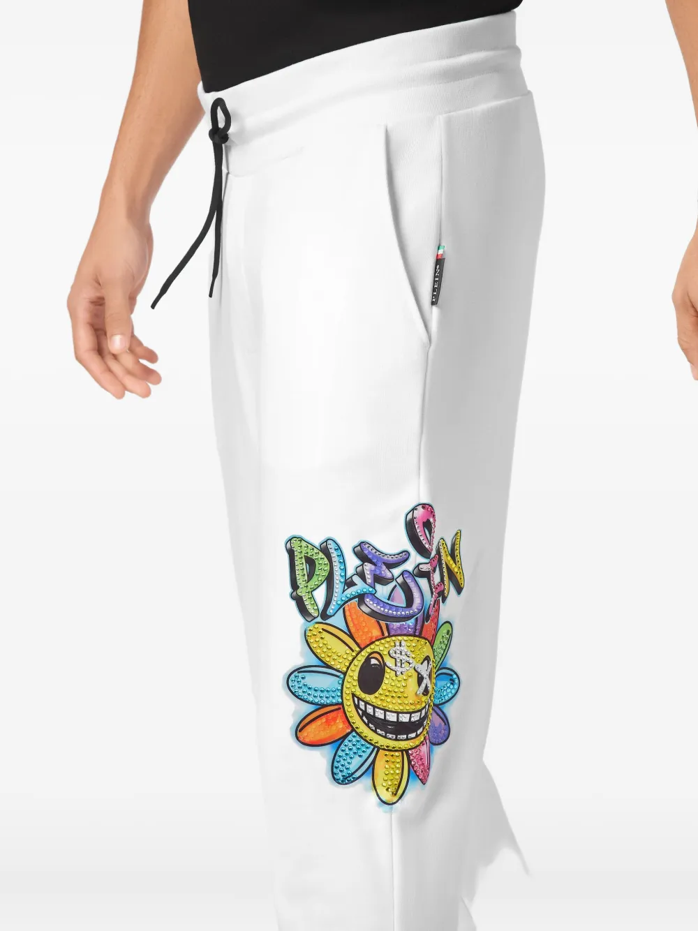 Philipp Plein Stone Smile print track pants Wit