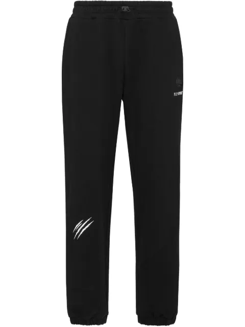 Plein Sport scratch-print track pants 