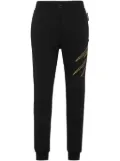 Plein Sport scratch-print track pants - Black