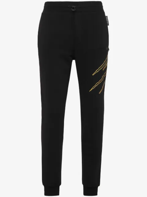 Plein Sport pants con rayas estampadas