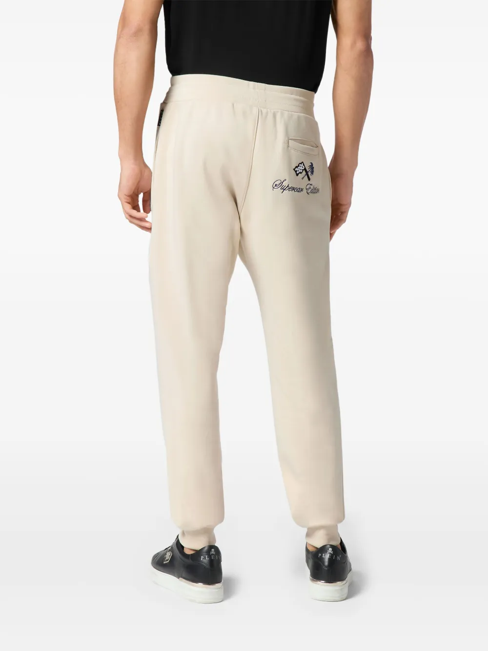 Philipp Plein Trainingsbroek met print Beige